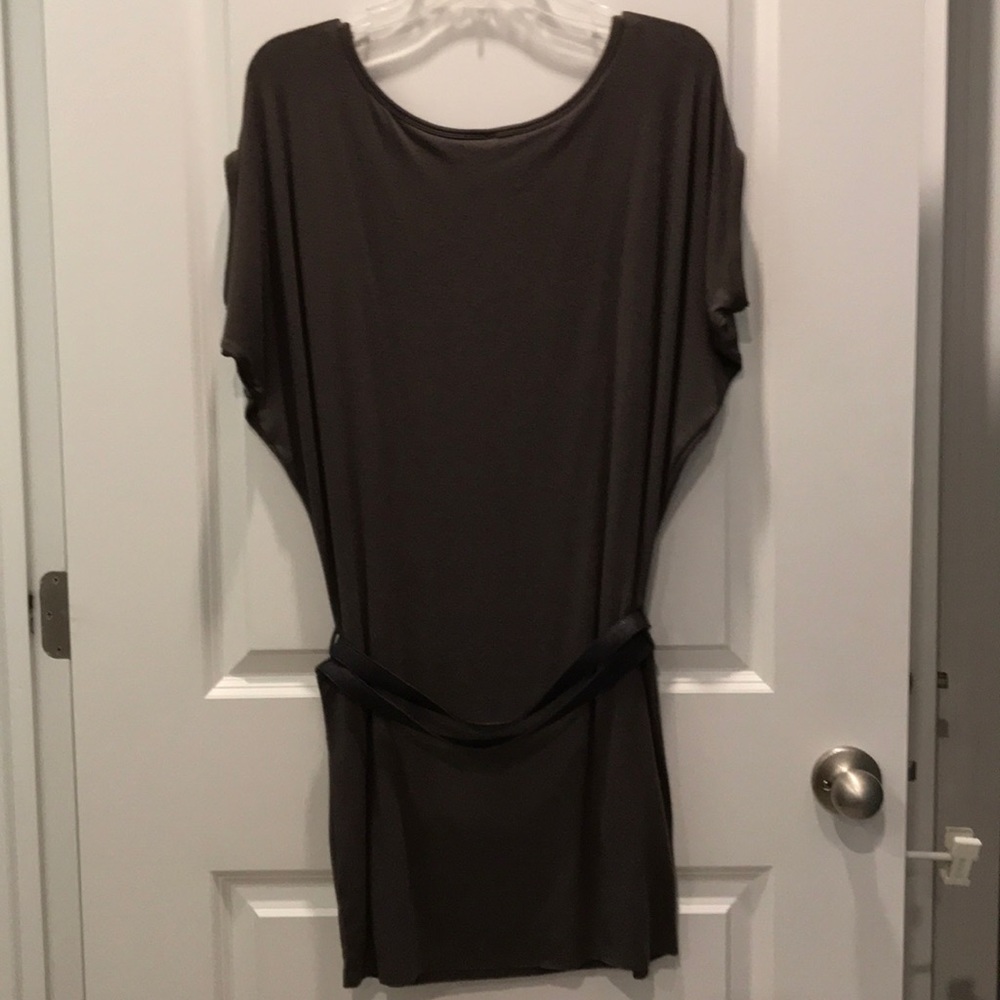 Bailey 44 Mini Dress Belted stretchy soft jersey tunic - Picture 4 of 9